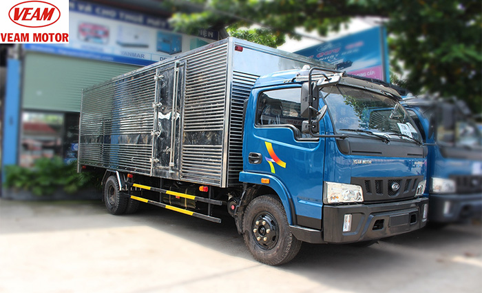 Xe tải Veam VT750 tải 7.5 tấn thùng kín dài 6m1 giá hấp dẫn-ototaisg.com